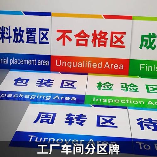 車加工區工廠車間分區牌與標識標牌設計指南 提升管理效率與安全性